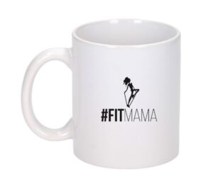 Kubek biały "#Fitmama" Healthy Plan By Ann, Anna Lewandowska