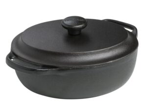 Brytfanna forma gęsiarka żeliwna 24x18 cm 2l z pokrywą czarna Professional SKEPPSHULT