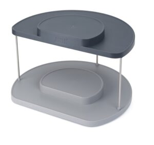 Dwupoziomowy organizer, szary, CupboardStore Joseph Joseph