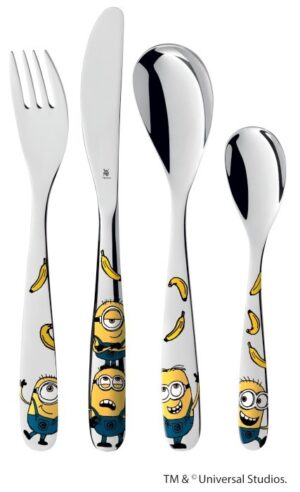 Zestaw sztućców dla dzieci 4 el., Minionki, WMF