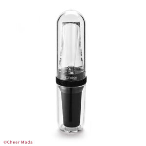 Napowietrzacz i nalewak do wina Submarine czarny Cheer Moda