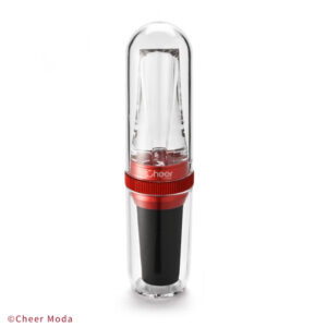 Napowietrzacz i nalewak do wina Submarine czerwony Cheer Moda