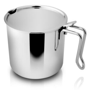 Kubek z przykrywką 9cm, stal nierdzewna IDEALE