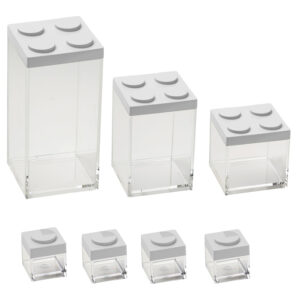 Zestaw pojemników Brickstore 7 szt biały OMADA