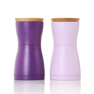 Zestaw młynków do pieprzu i soli Twin, fioletowy AdHoc