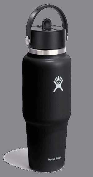 Butelka 32oz Wid Flex Straw Travel Bootle Black HYDRO FLASK