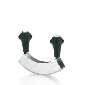 Nóż kołyska do ziół i przypraw metalowy czarny Ganda KELA