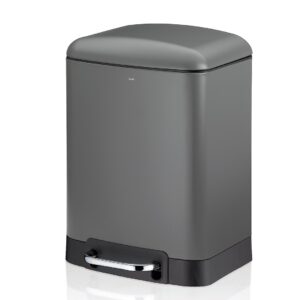 Kosz stalowy na śmieci 6 l szary Davino KELA