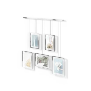 Ekspozytor na zdjęcia chrome srebrny multi 5 ramek EXHIBIT Umbra
