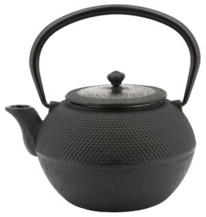 Imbryk z sitkiem, żeliwo 1,2l czarny Kinghoff