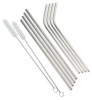 Słomka, rurka stal zestaw 6 elementów Kinghoff