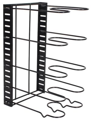 Organizer do przechowywania patelni, garnków, pokrywek, czarny 25,5x20,5x38cm Kinghoff