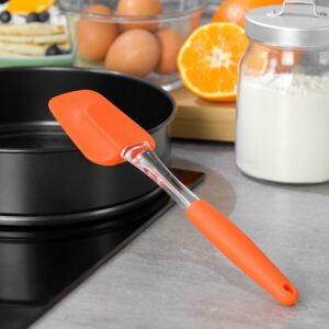 Szpatułka, silikon, 26,5x6 x1,8cm pomarańcz KingHoff