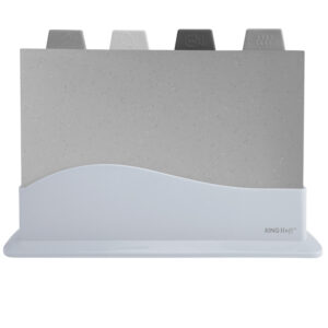 Zestaw 4 desek do krojenia ze stojakiem KINGHoff