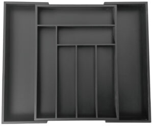 Organizer bambusowy do szuflady, czarny, 52x43x5 KINGHoff