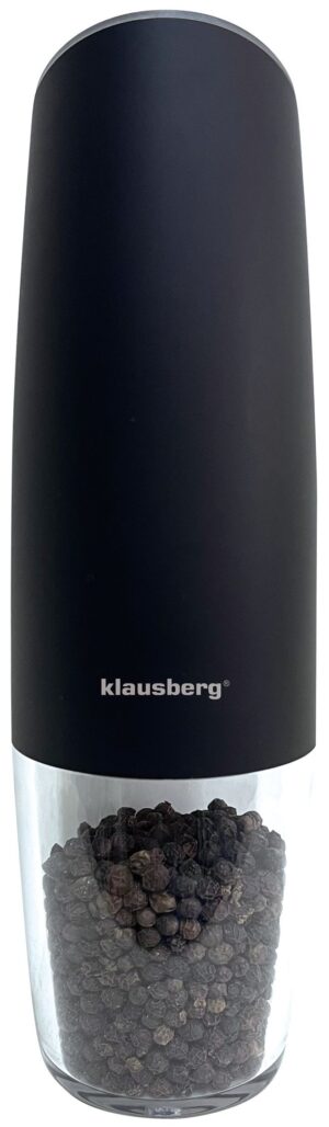 Młynek na pieprz i sól, elektryczny, czarny KINGHoff