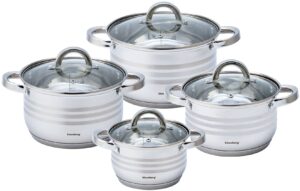 Zestaw garnków, Ø16/18/20/24cm, stal Klausberg