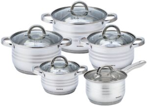 Zestaw garnków, Ø16/18/20/24/16cm, stal Klausberg