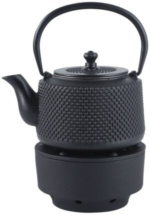 Żeliwny dzbanek do herbaty z filtrem i podgrzewaczem, 0,8L, KINGHoff