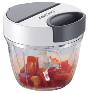 Rozdrabniacz kuchenny, biały i szary, średnica 12,5cm, pojemność 900ml, KINGHoff