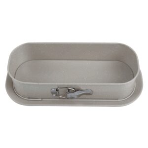 Forma do pieczenia z odpinanym bokiem 34,5×15,5×8 cm, stal węglowa, powłoka nieprzywierająca, kolor stone, KINGHoff