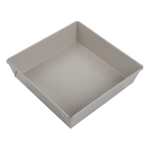 Forma kwadratowa 24×24×6 cm, stal węglowa, powłoka marmurkowa nieprzywierająca, beżowa, KINGHoff