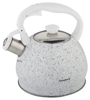 Czajnik tradycyjny 2l, biały marmurek Klausberg