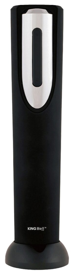 Korkociąg elektryczny do wina, czarny Kinghoff