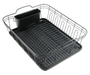 Suszarka do naczyń, stal-plastik, czarny Kinghoff