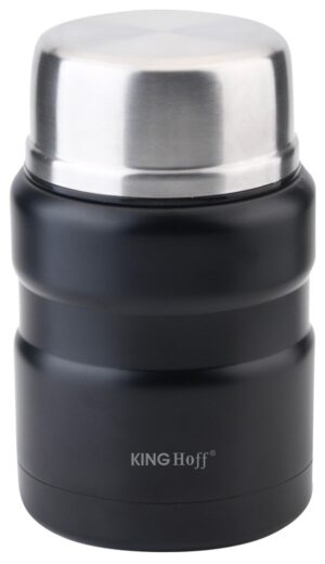 Termos na żywność, stal 0,5l czarny Kinghoff
