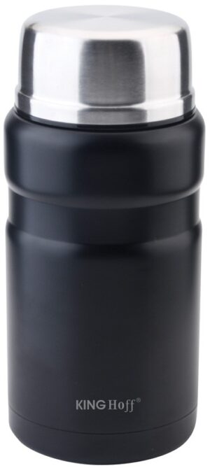 Termos na żywność,stal 0,75l czarny Kinghoff