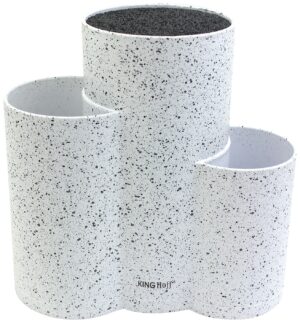 Blok na noże 3 w 1 marmurkowy Kinghoff