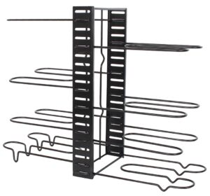 Organizer do przechowywania patelni, garnków, pokrywek, czarny 47x20,5x38cm Kinghoff