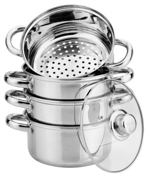 Garnek do gotowania na parze, stal zestaw 5 elementów Ø24cm 5l Kinghoff