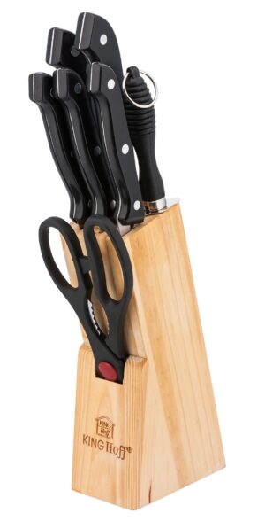 Zestaw noży w bloku 8 elementów KingHoff