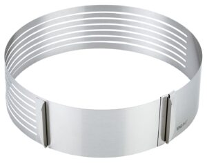 Obręcz do ciast regulowana, stal Kinghoff