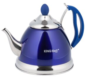 Imbryk z sitkiem, stal 1l ,różne kolory KingHoff