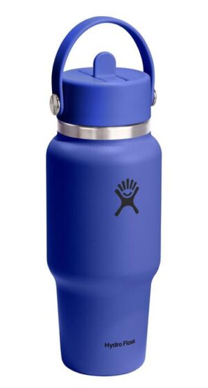 Butelka 24 oz Wide Flex ze słomką, niebieska HYDRO FLASK