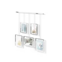 Ekspozytor na zdjęcia chrome srebrny multi 5 ramek EXHIBIT Umbra 1